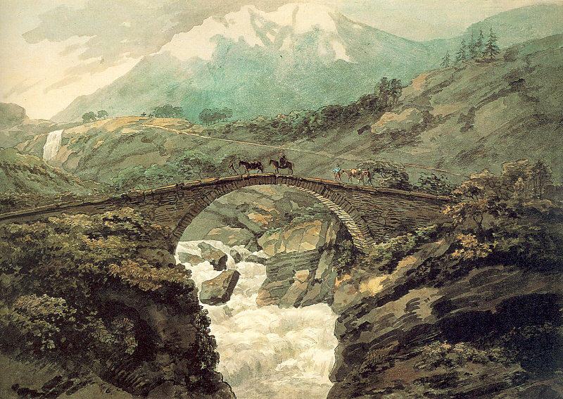Pars, William Bridge near Mount Grimsel Norge oil painting art